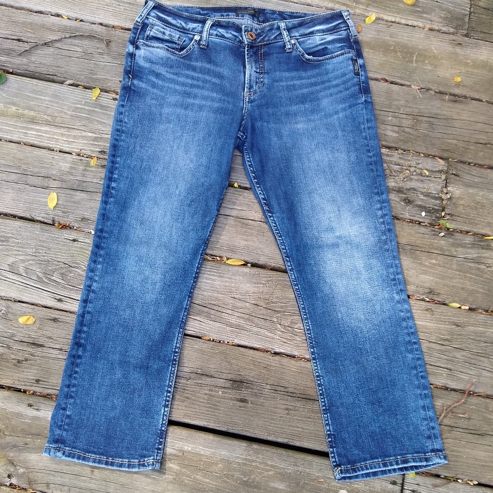 Silver Suki Capri W32/L22 1/2